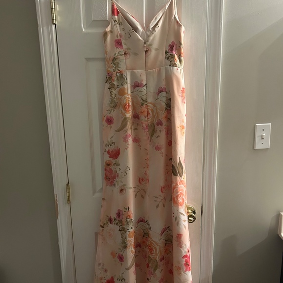 Azazie floral bridesmaid dress, worn once - Picture 3 of 4